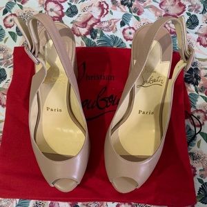 Christian Louboutin 120 Nappa/Cork Zeppa